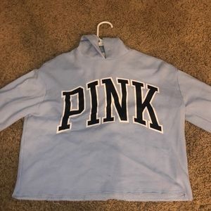 Pink cropped hoodie
